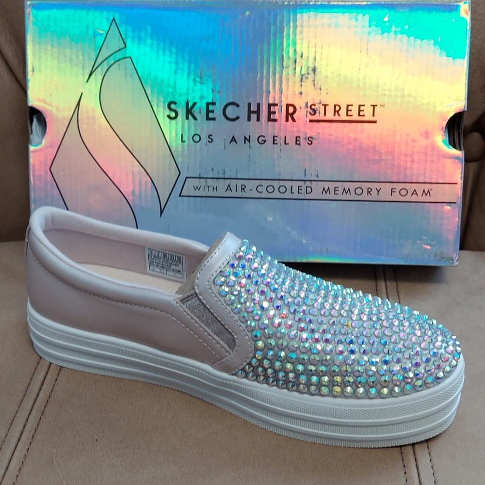 Skechers Women's Double Up-Prism Princess Sneaker. - Picture 5 of 6